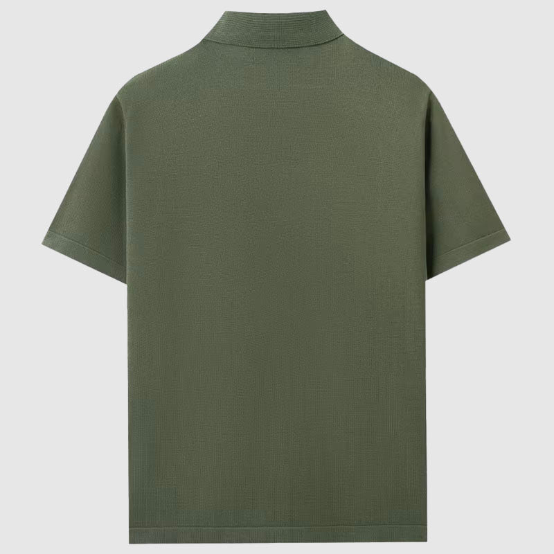 Elegantes Sommer-Strickhemd | Herren Hemd Kurzarm 5