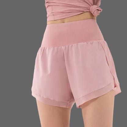 Elvira 2-in-1 Sportshorts | Hohe Taille Damen Fitness Shorts 1