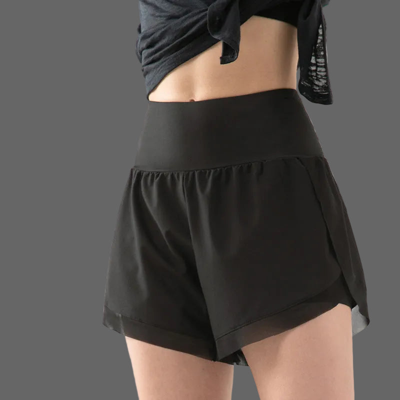 Elvira 2-in-1 Sportshorts | Hohe Taille Damen Fitness Shorts 5