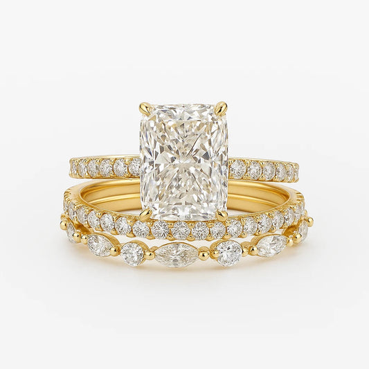 Elysia | 3-teiliges Ringset mit Zirkonia-Steinen 0