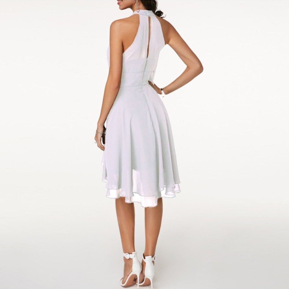 Emma | Elegantes kurzes Damenkleid mit Neckholder 2