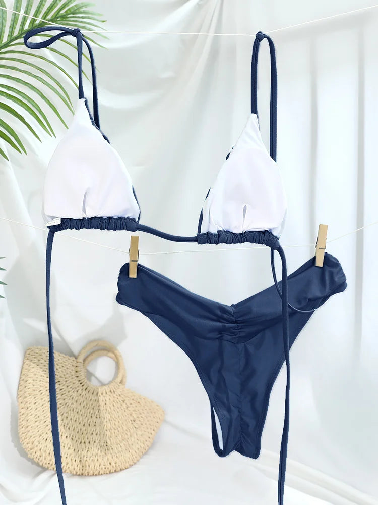 Falten Bikini Set | Damen Badeanzug für Strand und Pool 1