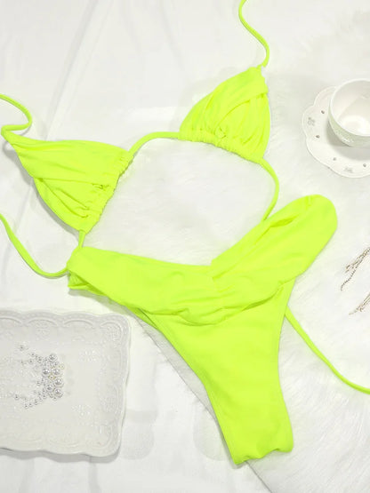 Falten Bikini Set | Damen Badeanzug für Strand und Pool 9