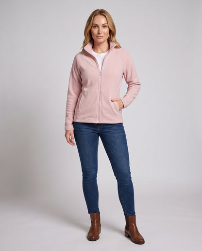 Fleecejacke Damen Warm Komfortabel Outdoorjacke 1