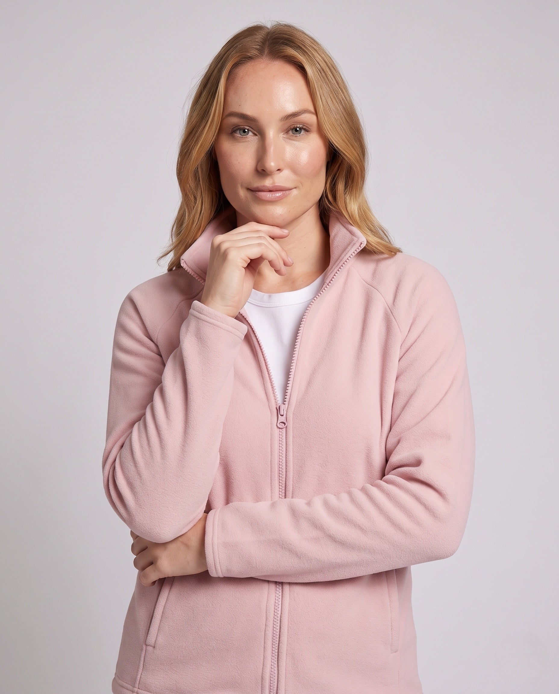Fleecejacke Damen Warm Komfortabel Outdoorjacke 2