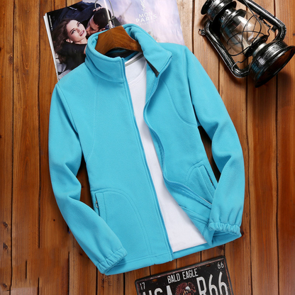 Fleecejacke Damen | Stehkragen mit Reißverschluss, Warm und Bequem 10