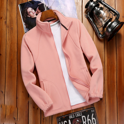 Fleecejacke Damen | Stehkragen mit Reißverschluss, Warm und Bequem 11