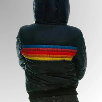 Freja Steppjacke mit Streifendetail für Damen 7