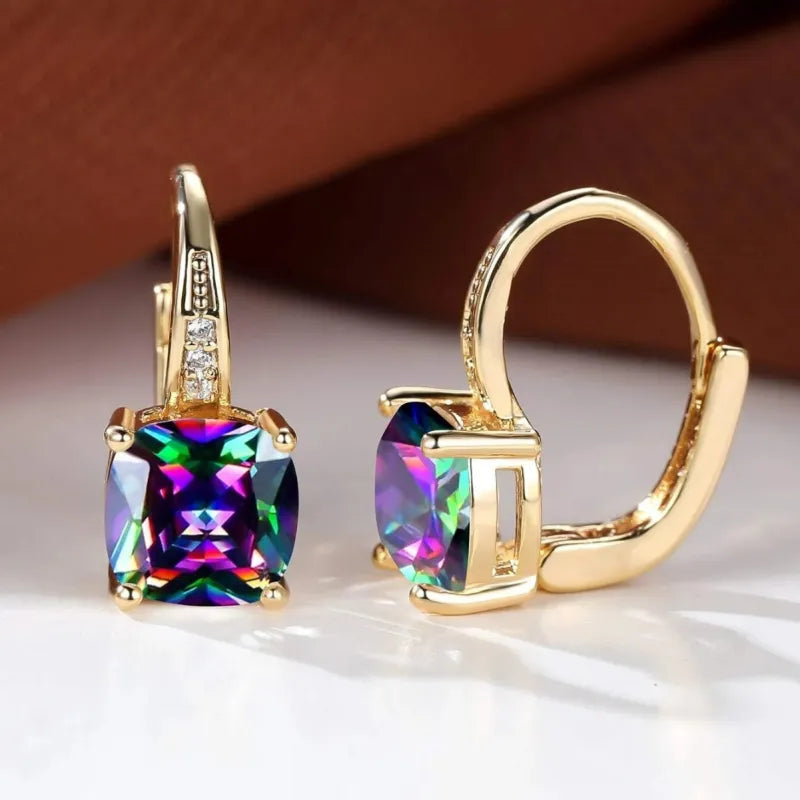 Funkelnde Creolen Gold | Elegante Ohrringe für Frauen 2