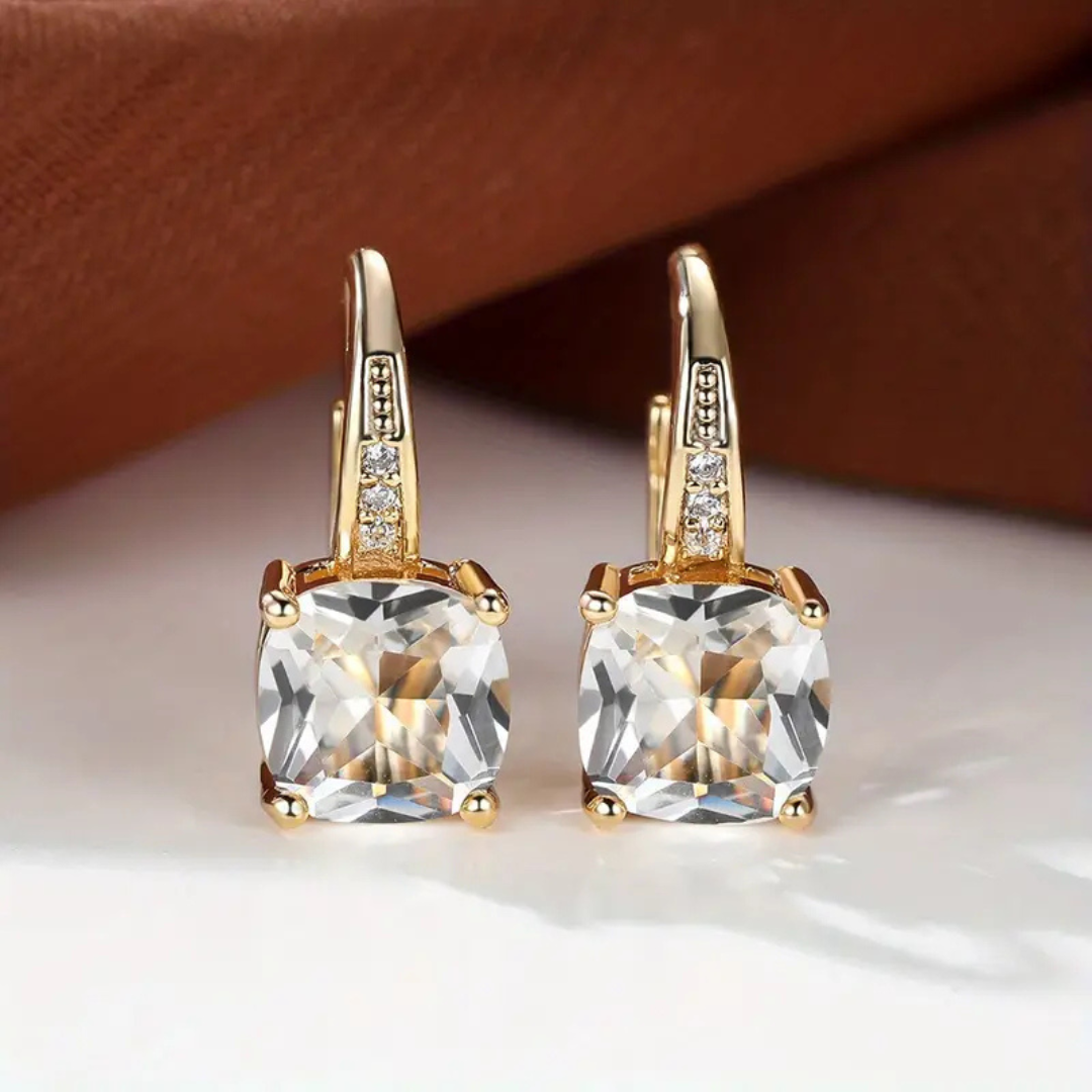Funkelnde Creolen Gold | Elegante Ohrringe für Frauen 6