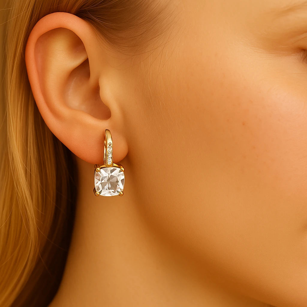 Funkelnde Creolen Gold | Elegante Ohrringe für Frauen 7