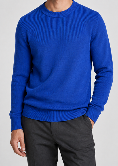 Gerippter Strickpullover Herren | Weicher Alltagspullover 2
