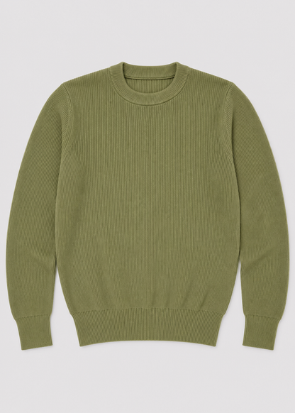 Gerippter Strickpullover Herren | Weicher Alltagspullover 6