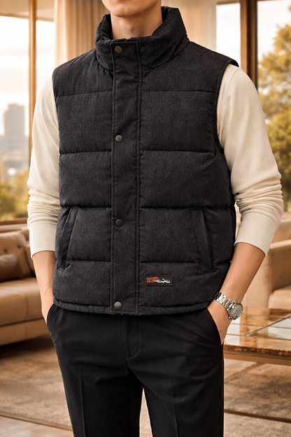 Gesteppte Herrenweste | Ärmelloser Puffer-Bodywarmer Outdoor 0