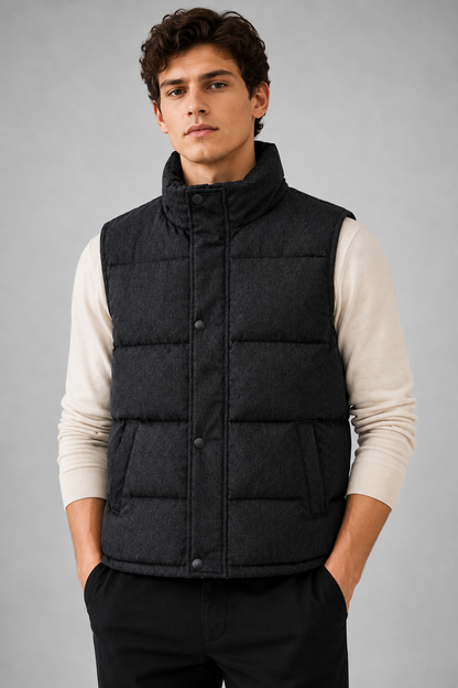 Gesteppte Herrenweste | Ärmelloser Puffer-Bodywarmer Outdoor 1