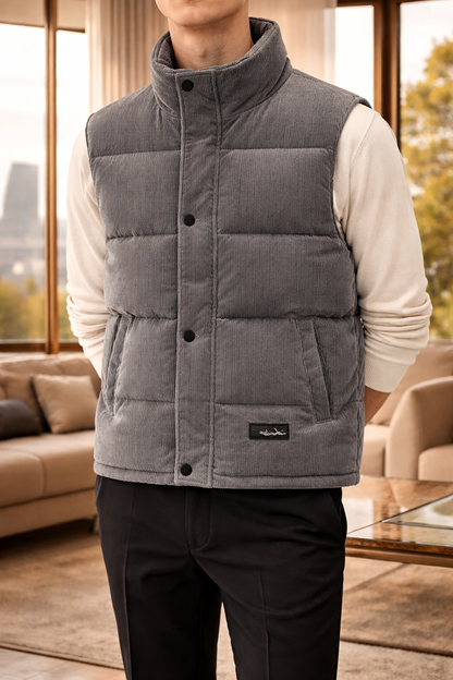 Gesteppte Herrenweste | Ärmelloser Puffer-Bodywarmer Outdoor 3