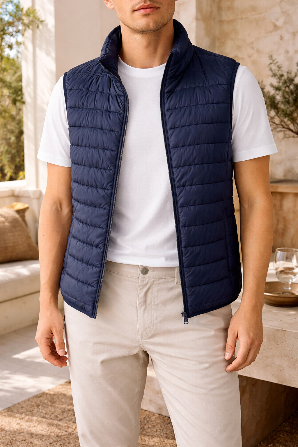 Gesteppte Weste Herren | Leichte Wattierte Bodywarmer 2