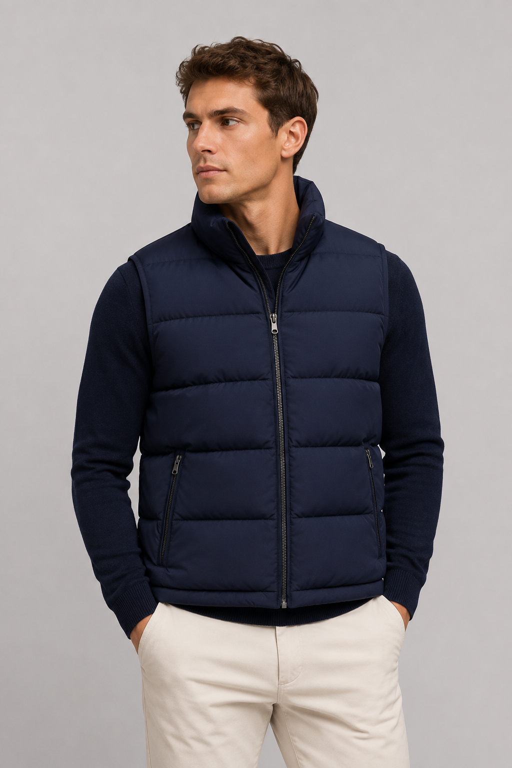 Gesteppter wattierter Bodywarmer Herren | Isolierte ärmellose Weste 1