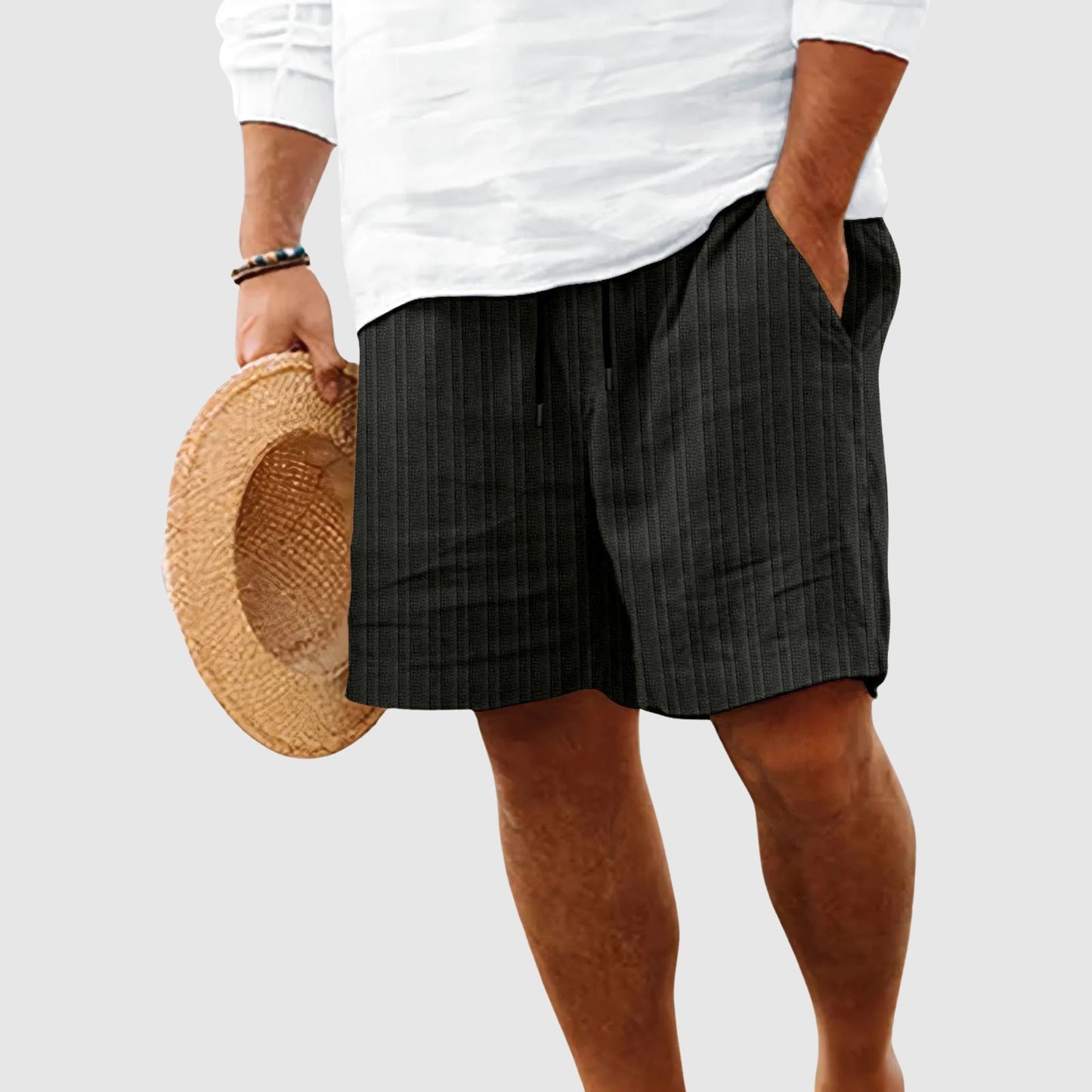 Gestreifte Shorts | Kurze Hosen für Damen aus Baumwolle 0