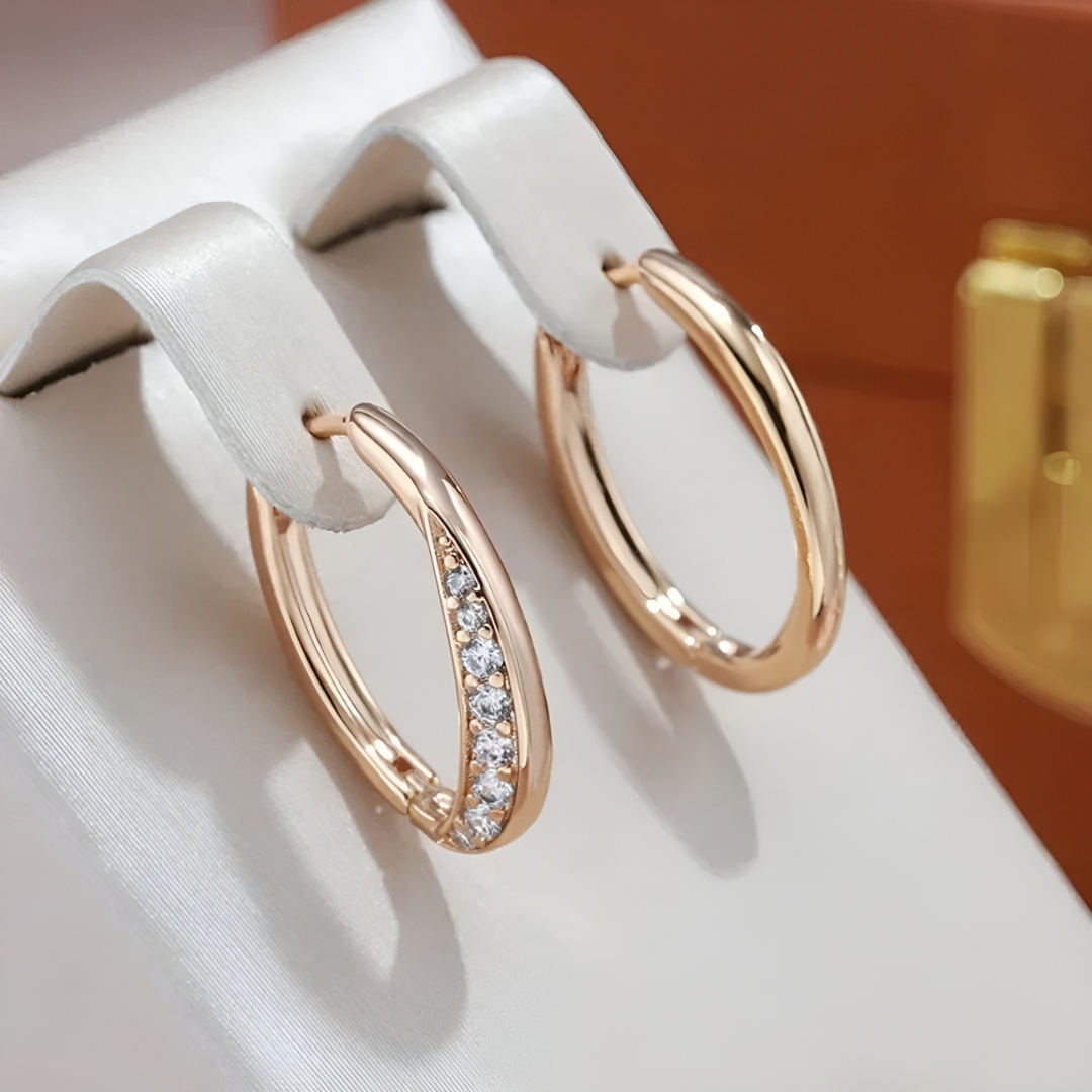 Gold Creolen | Elegante Ohrringe für Damen 0