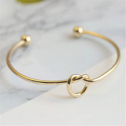 Goldarmband mit Knoten | Verstellbares Armband Damen 5