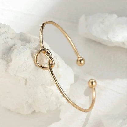 Goldarmband mit Knoten | Verstellbares Armband Damen 6