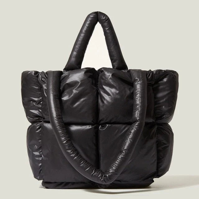 Große Gepolsterte Handtasche | Damen Schultertasche Modern 0