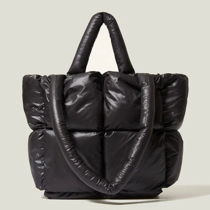 Große Gepolsterte Handtasche | Damen Schultertasche Modern 0