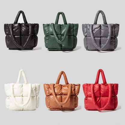 Große Gepolsterte Handtasche | Damen Schultertasche Modern 3
