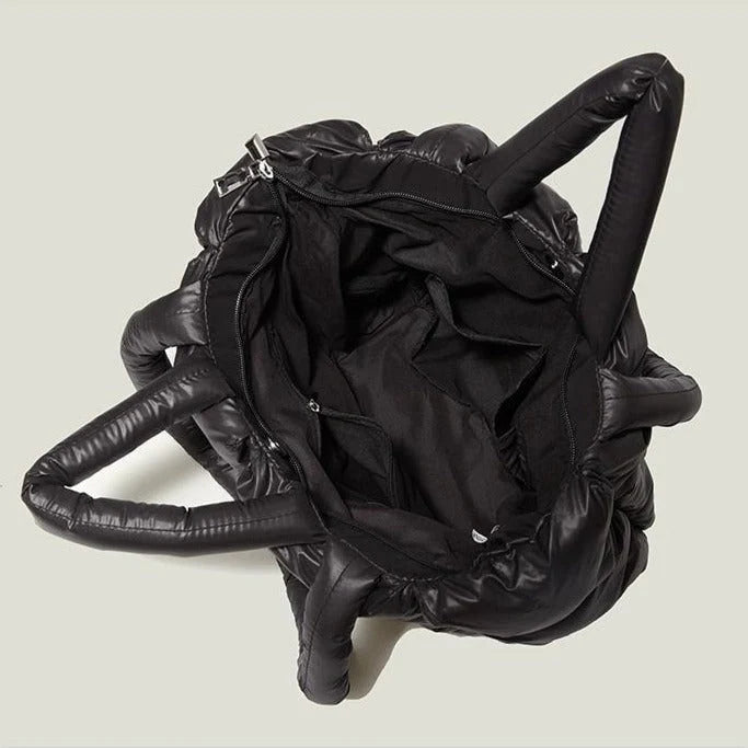 Große Gepolsterte Handtasche | Damen Schultertasche Modern 4