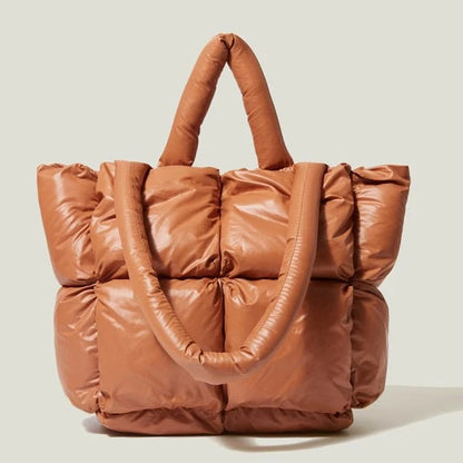 Große Gepolsterte Handtasche | Damen Schultertasche Modern 5
