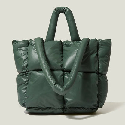 Große Gepolsterte Handtasche | Damen Schultertasche Modern 6