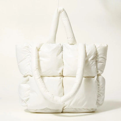Große Gepolsterte Handtasche | Damen Schultertasche Modern 7