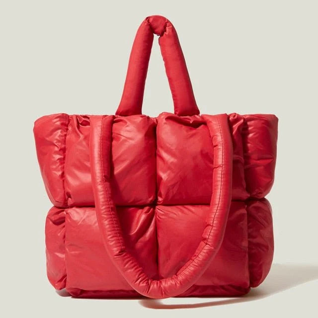 Große Gepolsterte Handtasche | Damen Schultertasche Modern 8