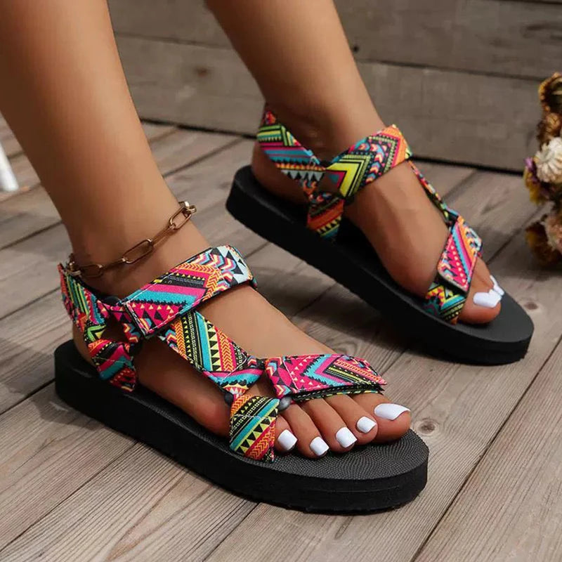 Hanfseil Sandalen Damen | Flache Sommerschuhe für den Sommer 2