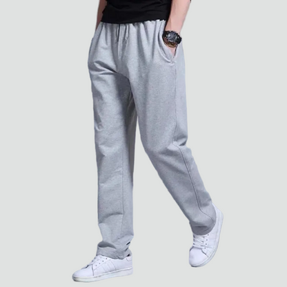 Herren-Jogginghose mit elastischem Bund und geradem Bein 1