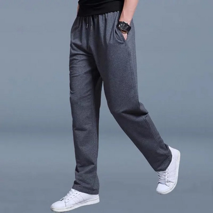 Herren-Jogginghose mit elastischem Bund und geradem Bein 2