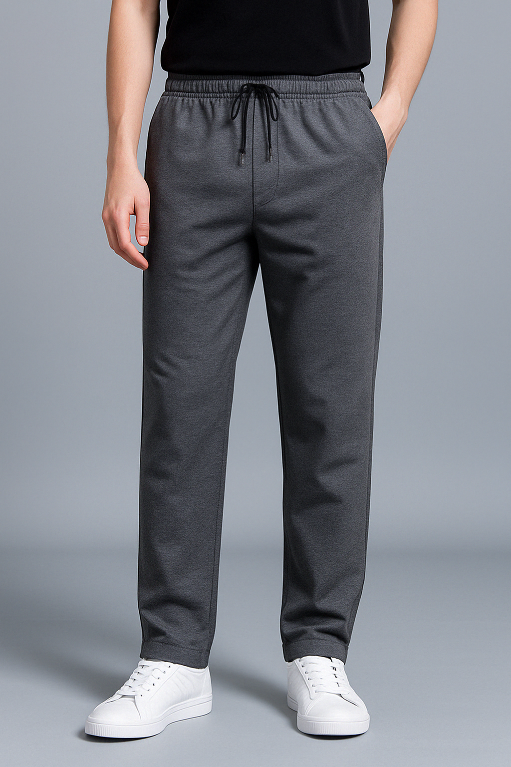 Herren-Jogginghose mit elastischem Bund und geradem Bein 3