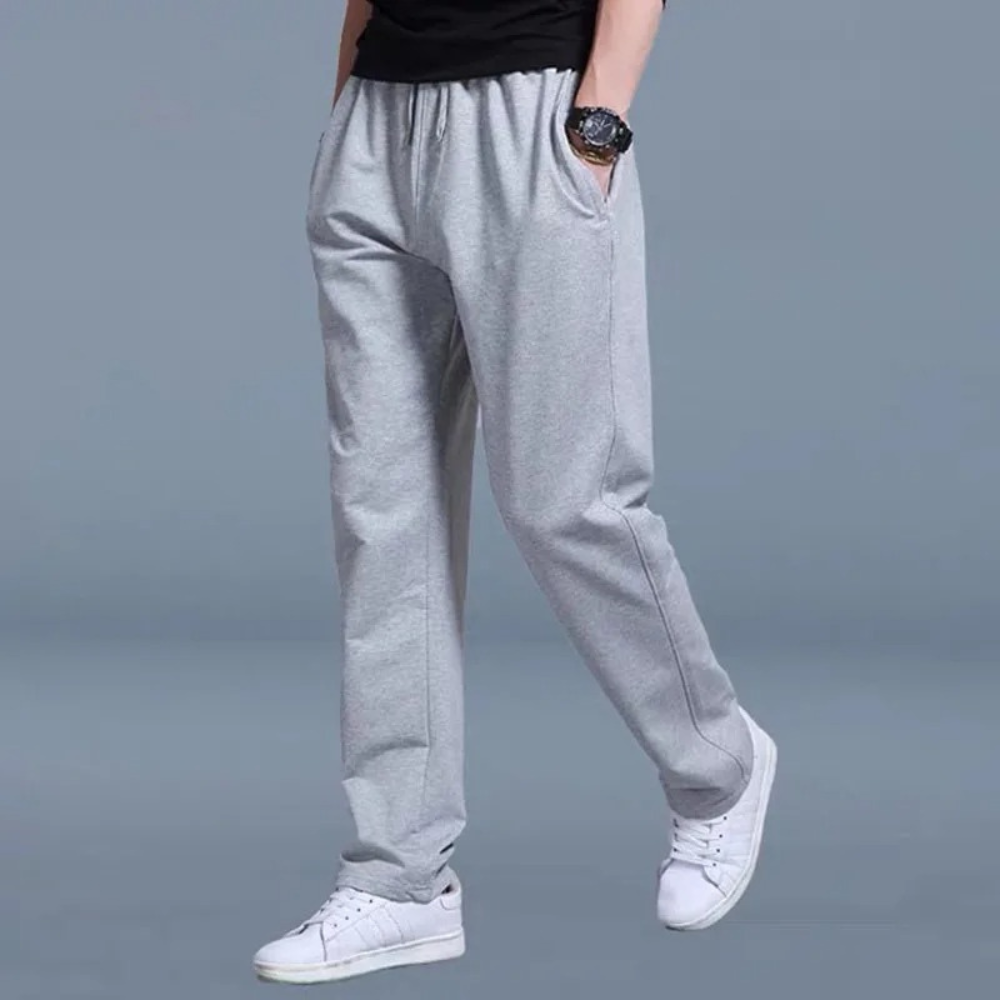 Herren-Jogginghose mit elastischem Bund und geradem Bein 4