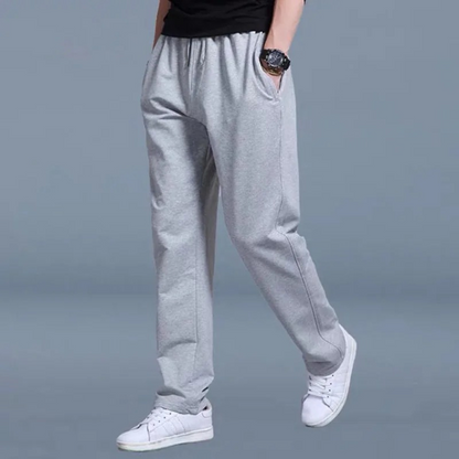 Herren-Jogginghose mit elastischem Bund und geradem Bein 4