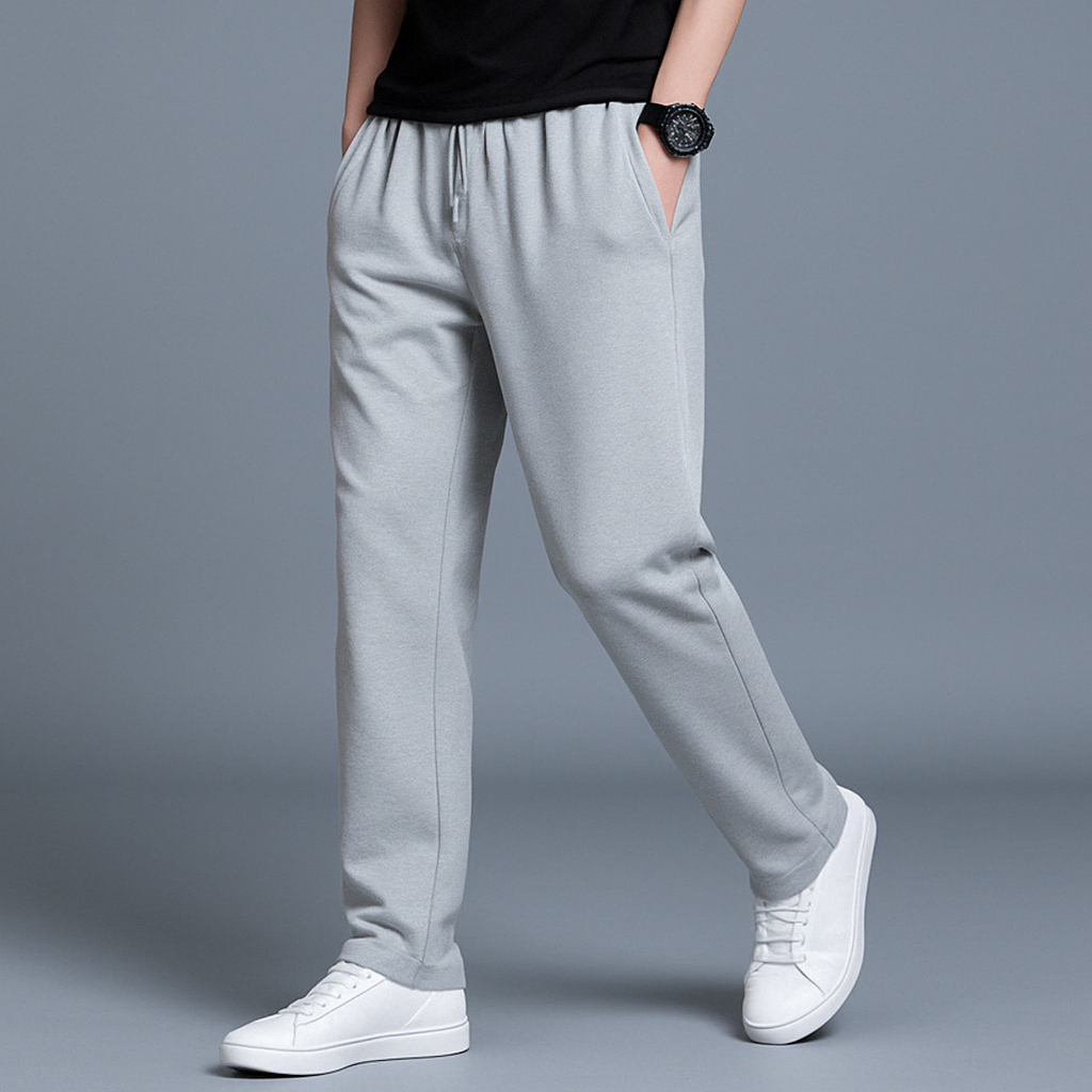 Herren-Jogginghose mit elastischem Bund und geradem Bein 5