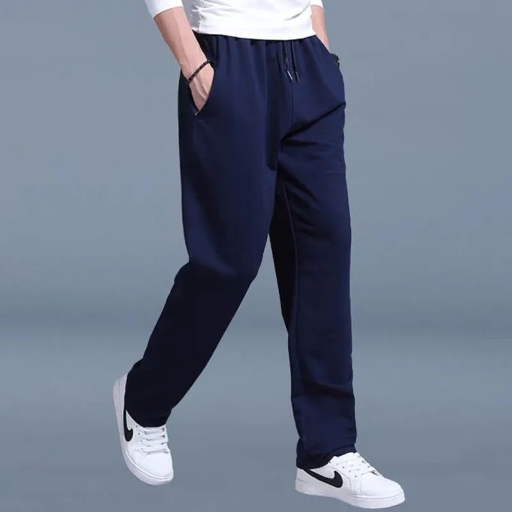 Herren-Jogginghose mit elastischem Bund und geradem Bein 6
