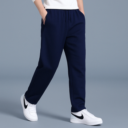 Herren-Jogginghose mit elastischem Bund und geradem Bein 7