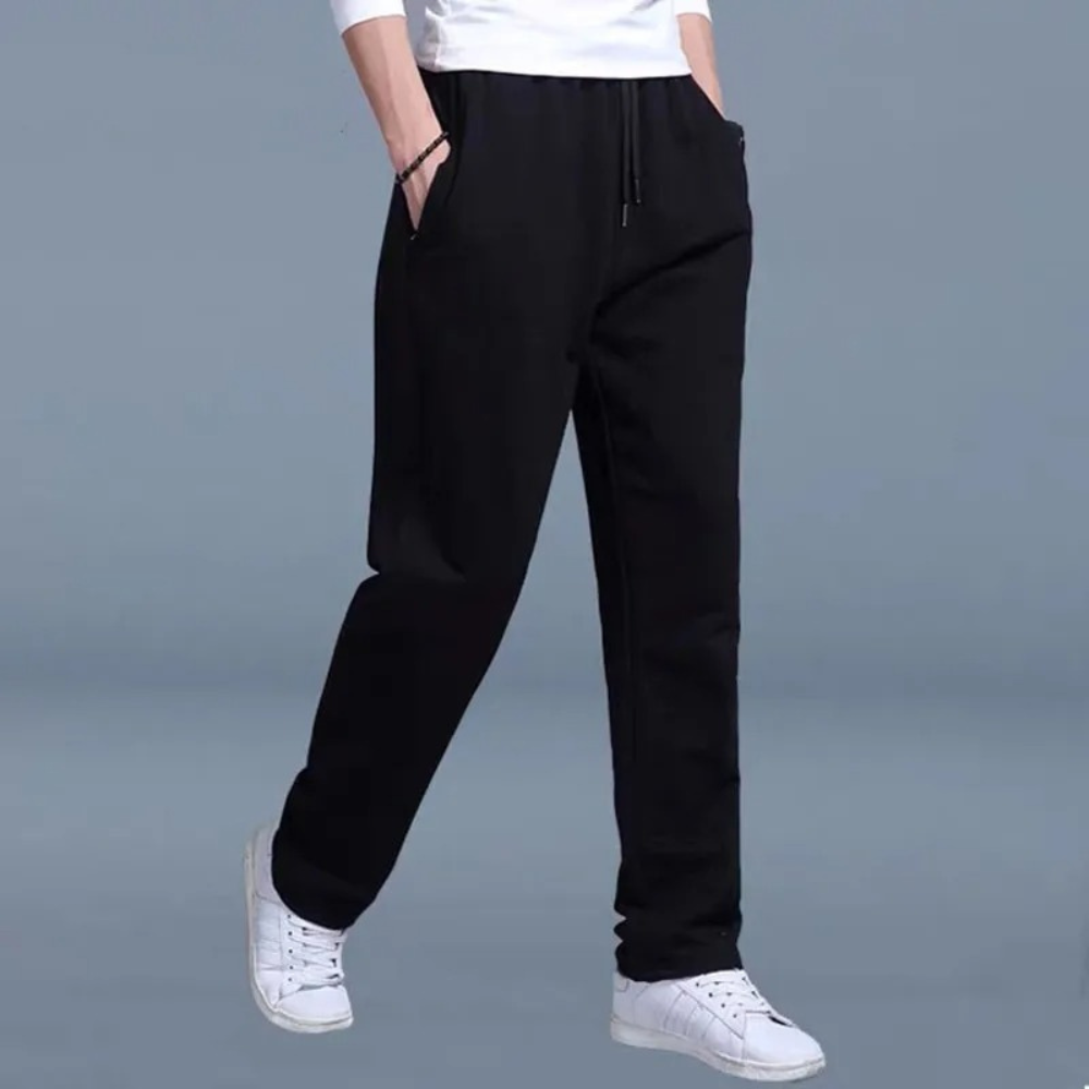 Herren-Jogginghose mit elastischem Bund und geradem Bein 8