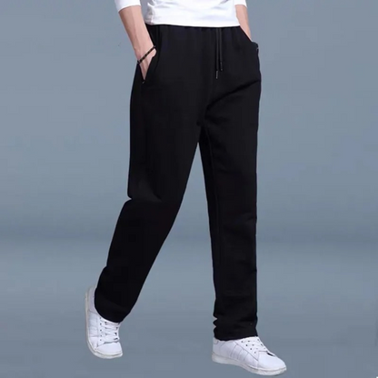 Herren-Jogginghose mit elastischem Bund und geradem Bein 8