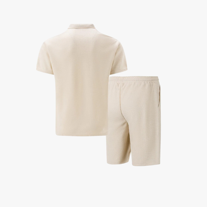 Herren-Kombiset | Poloshirt mit Reißverschluss und Shorts 3