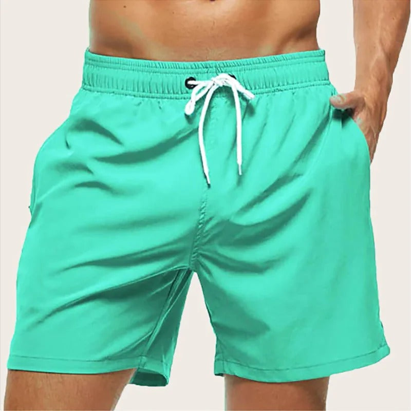 Herren Badehose Schnell Trocknend Elastischer Bund Strand 2