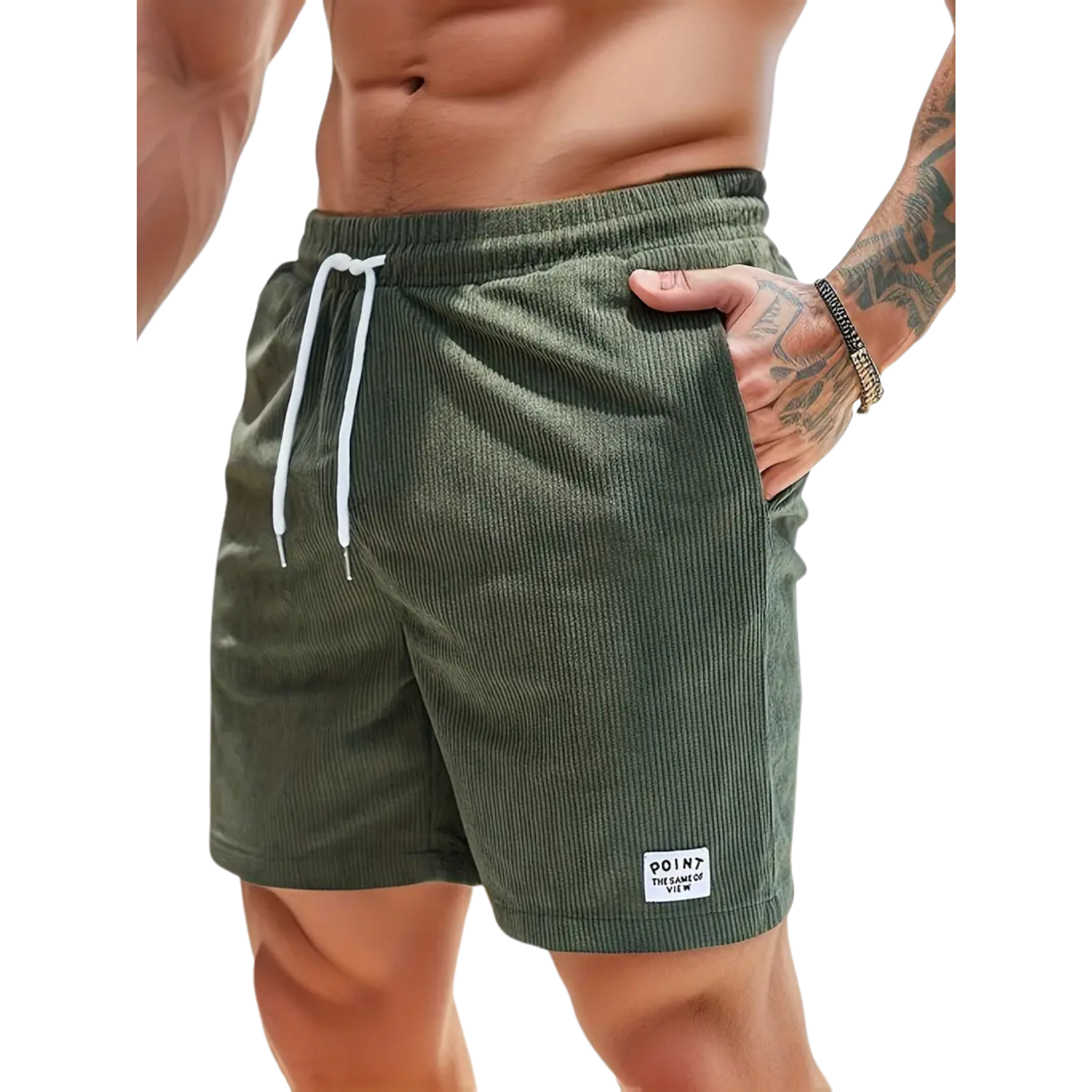 Herren Badeshorts | Leichte Sommer Shorts mit Kordelzug 3