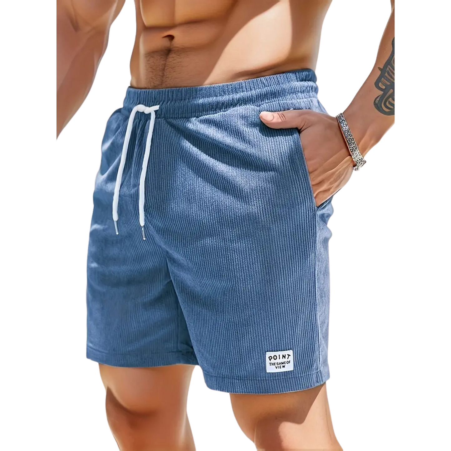 Herren Badeshorts | Leichte Sommer Shorts mit Kordelzug 4