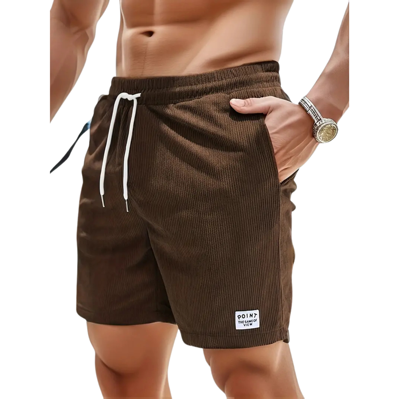 Herren Badeshorts | Leichte Sommer Shorts mit Kordelzug 6